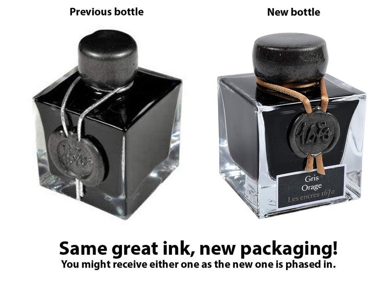 HERBIN J. Herbin J.Herbin 1670 Anniversary Stormy Gray 50ml Bottled Ink (15009T) - Image 4